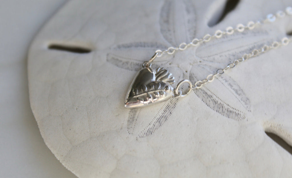 Chaste Heart Of St. Joseph Necklace In Sterling Silver