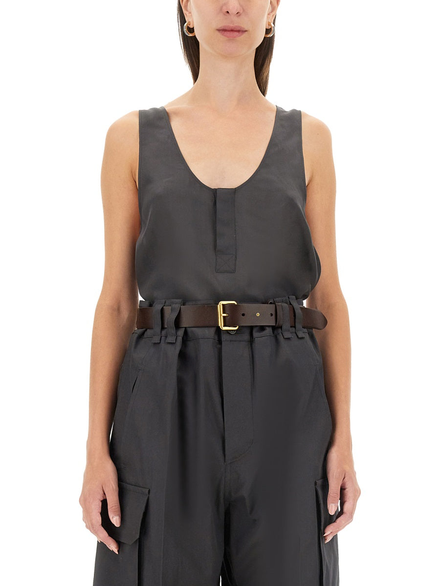 Saint Laurent Women Tank Top "Henley"