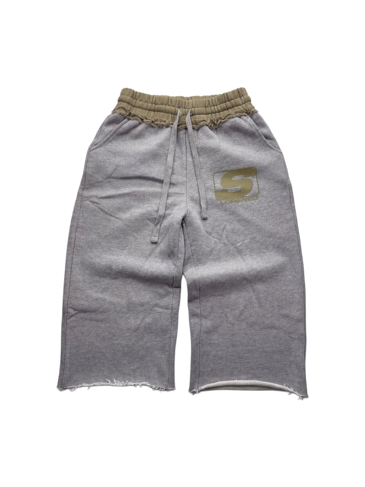 GREY 3/4 SHORTS