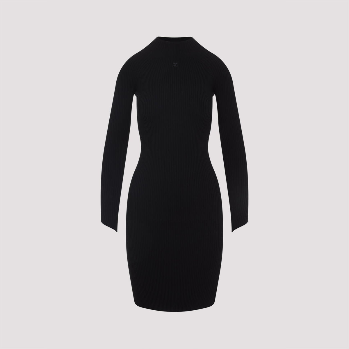Courreges Circle Rib Mini Dress Women
