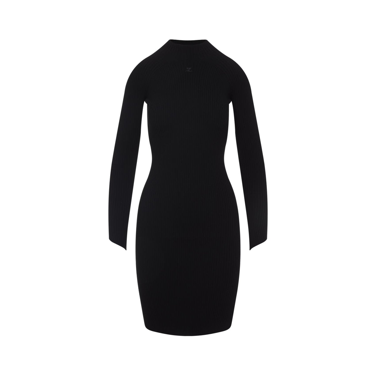Courreges Circle Rib Mini Dress Women