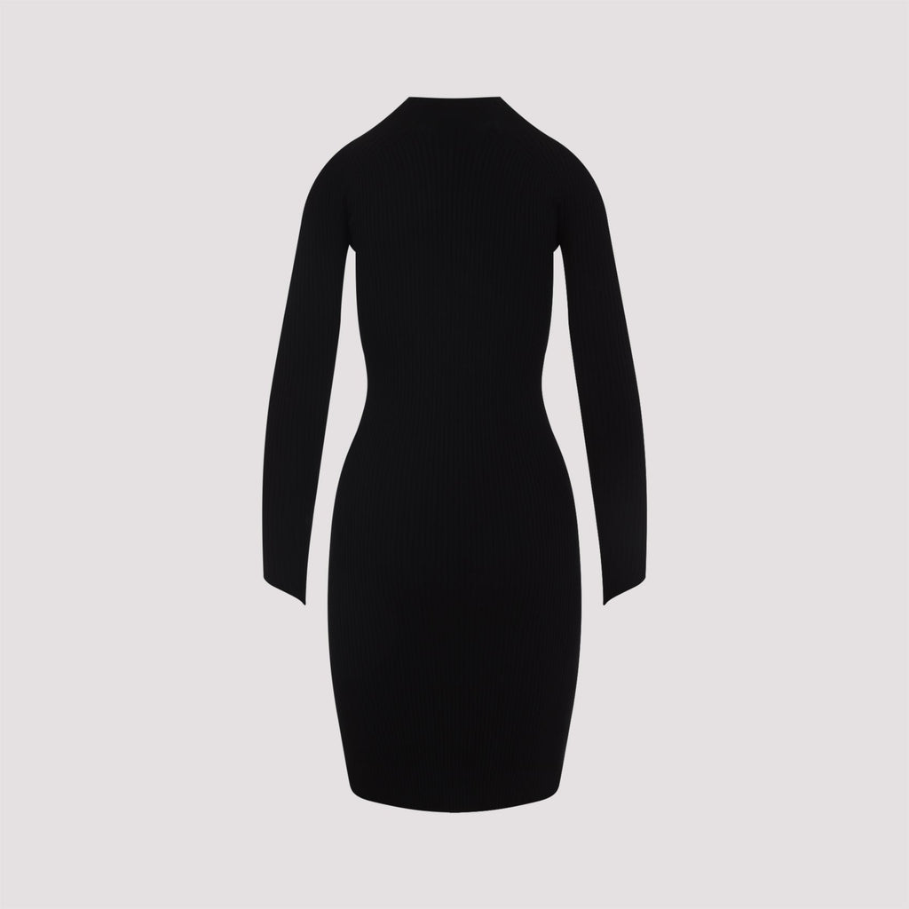 Courreges Circle Rib Mini Dress Women