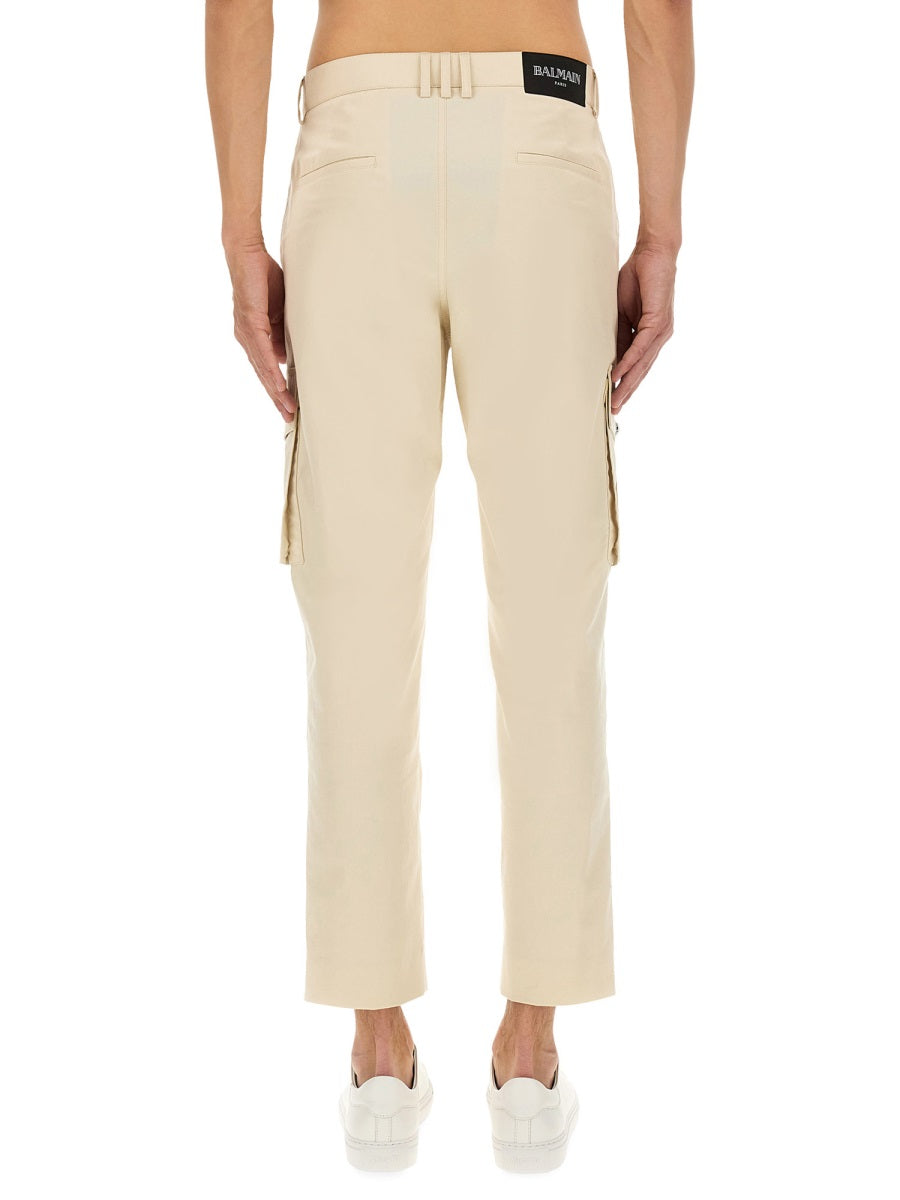 Balmain Men Cotton Cargo Pants