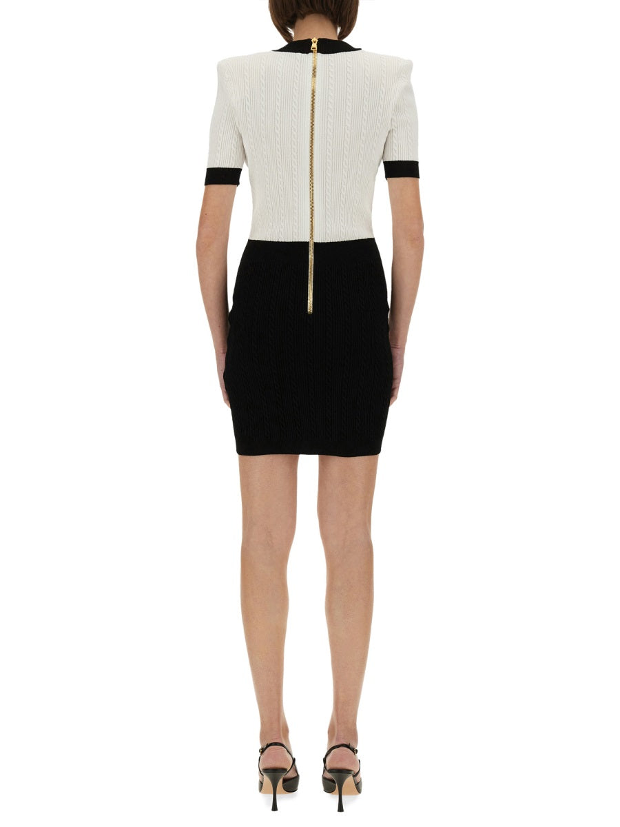Balmain Women Two-Tone "Bodycon" Dress