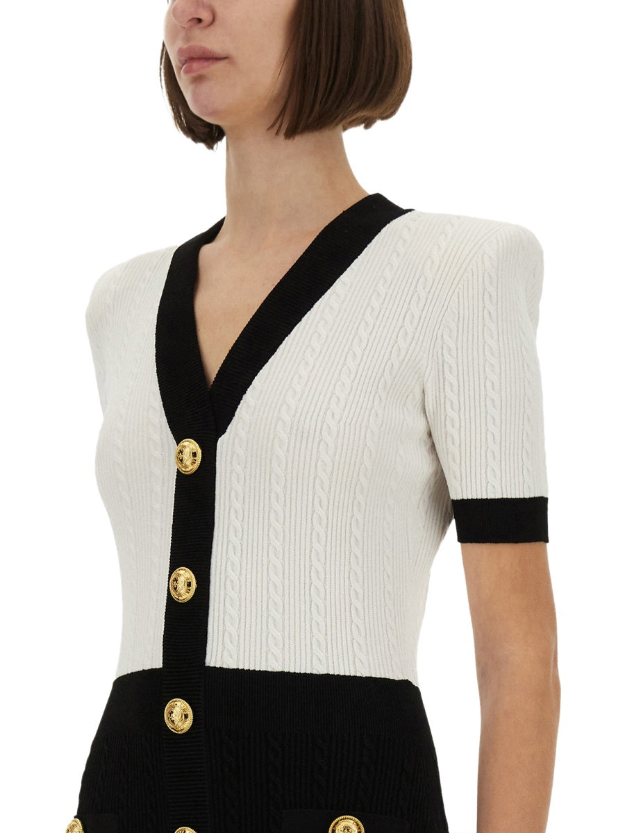 Balmain Women Two-Tone "Bodycon" Dress