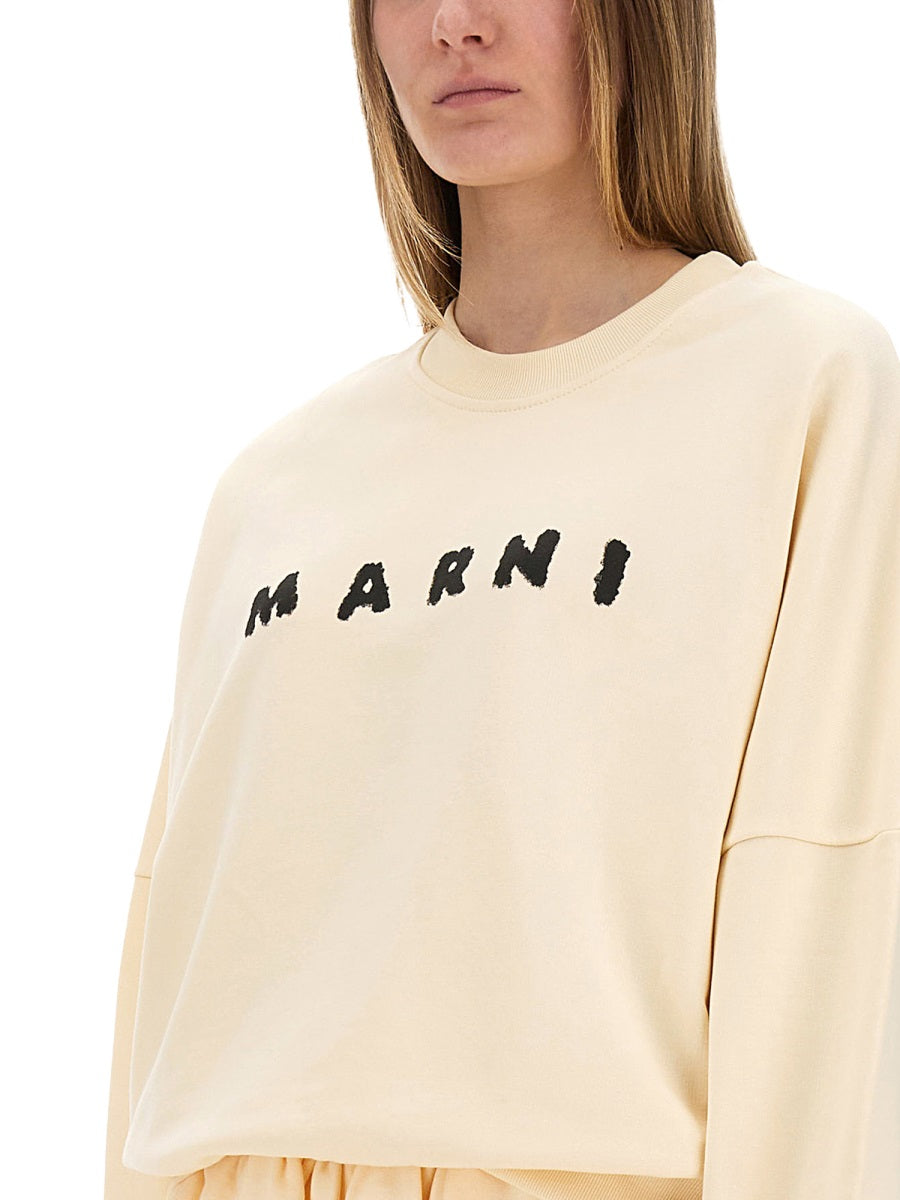 Marni Women Cotton Sweatshirt With Print