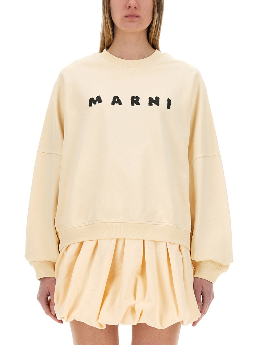 Marni Women Cotton Sweatshirt With Print