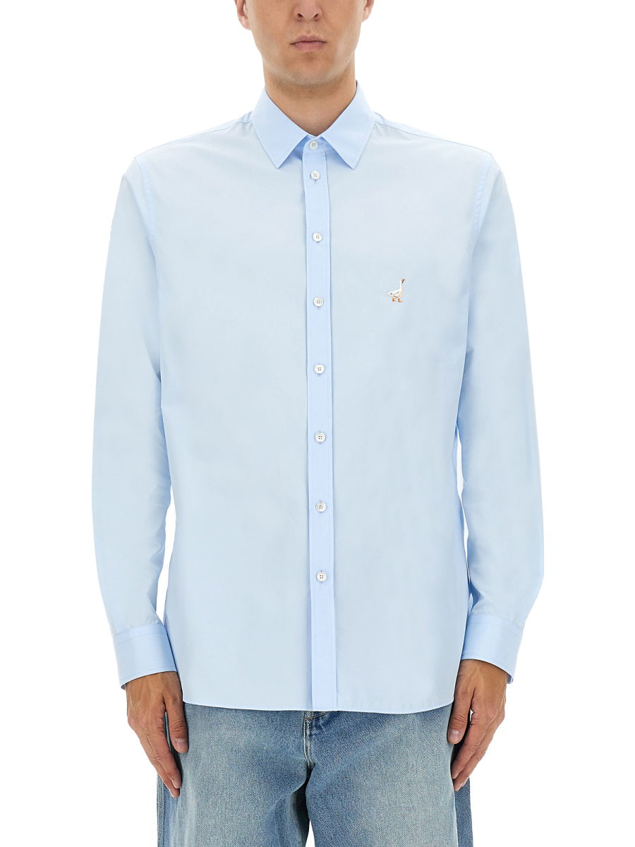 Moschino Men Cotton Poplin Shirt