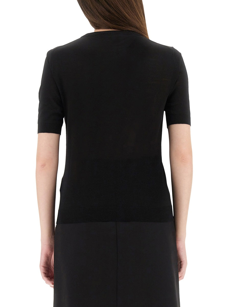 Versace Women Logo Knit T-Shirt