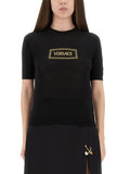 Versace Women Logo Knit T-Shirt