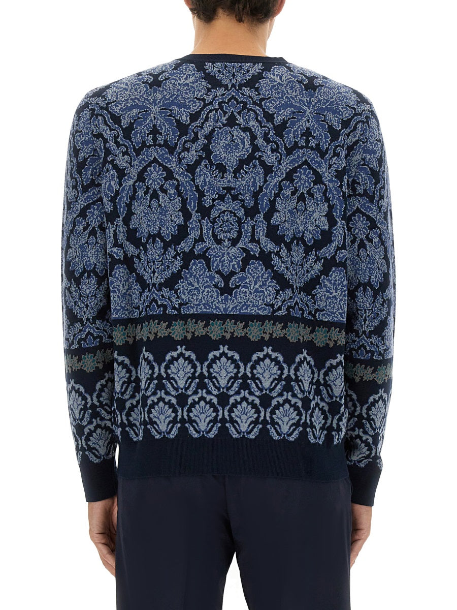 Etro Men Cotton Jacquard Knit