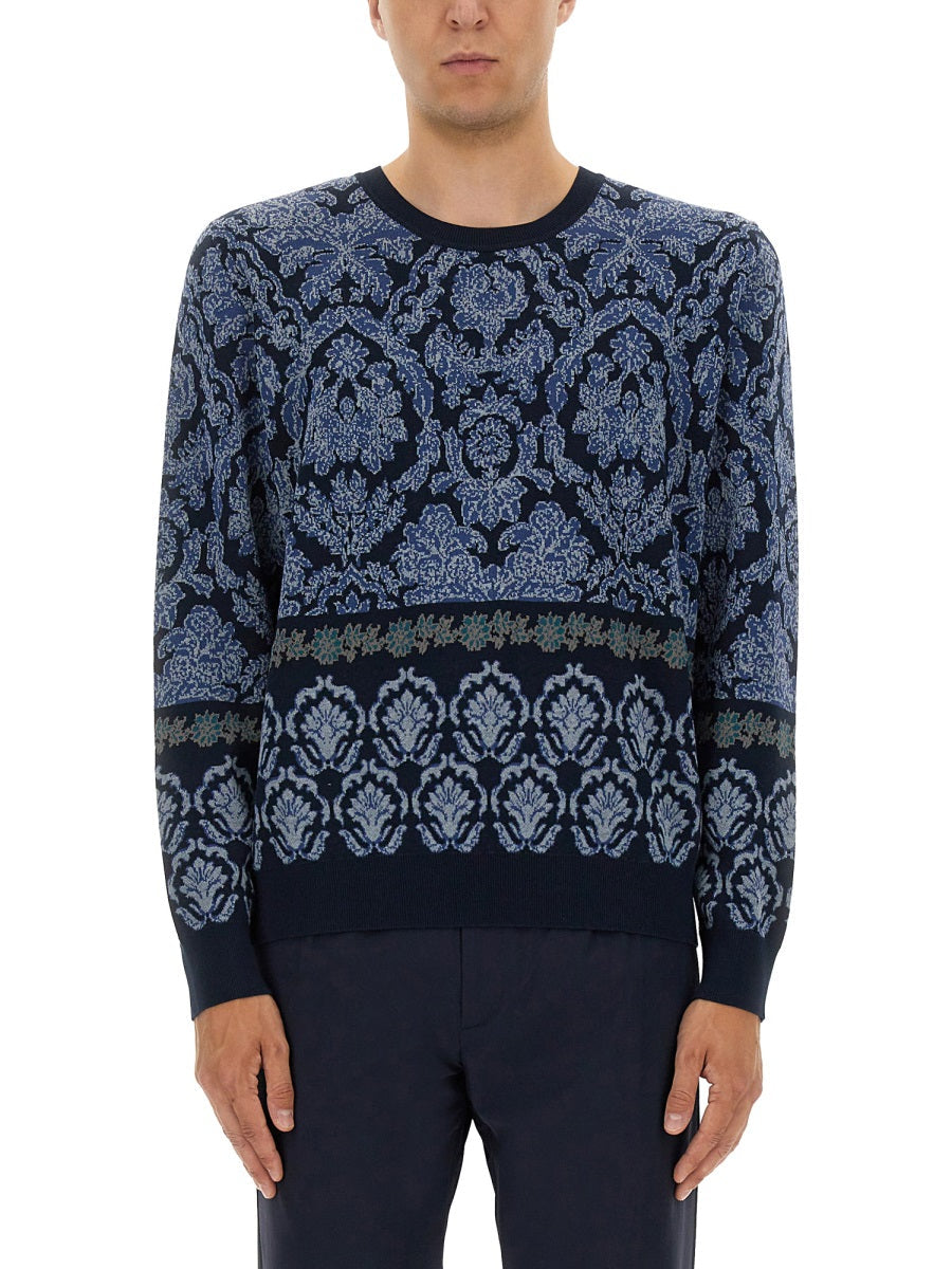 Etro Men Cotton Jacquard Knit