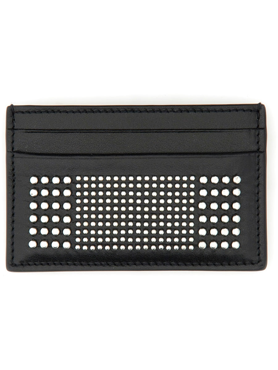 Alexander Mcqueen Men Leather Card Holder