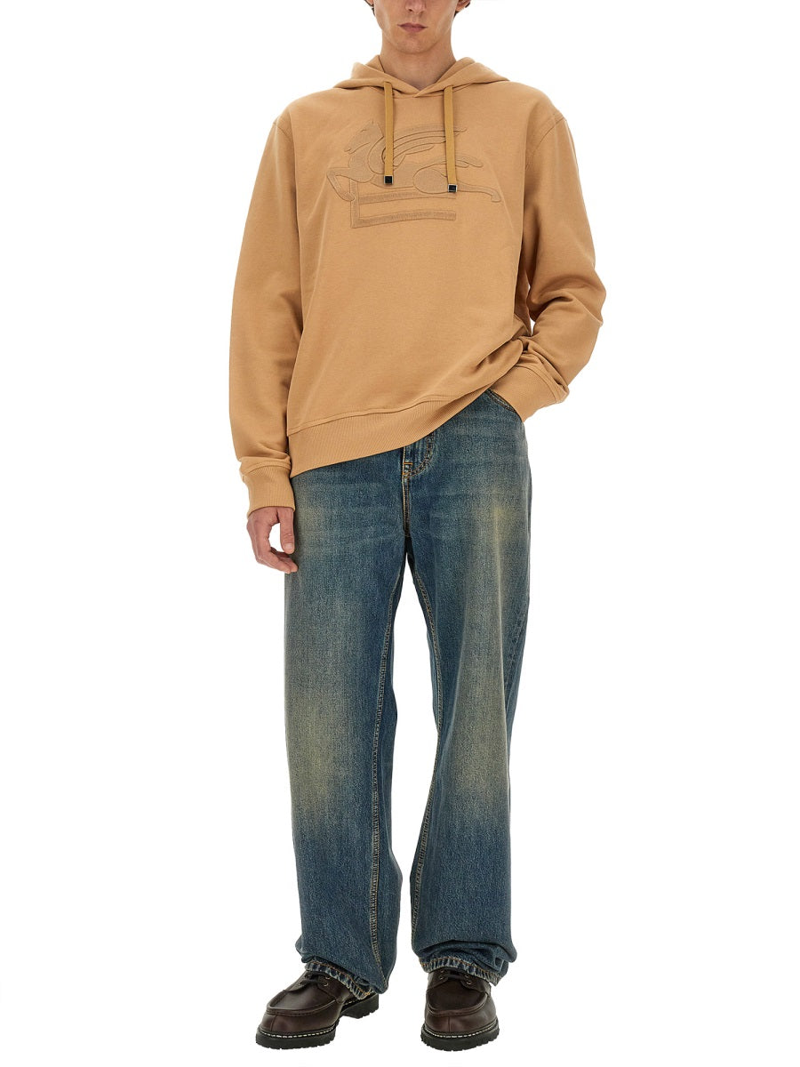 Etro Men Sweatshirt With Pegasus Embroidery
