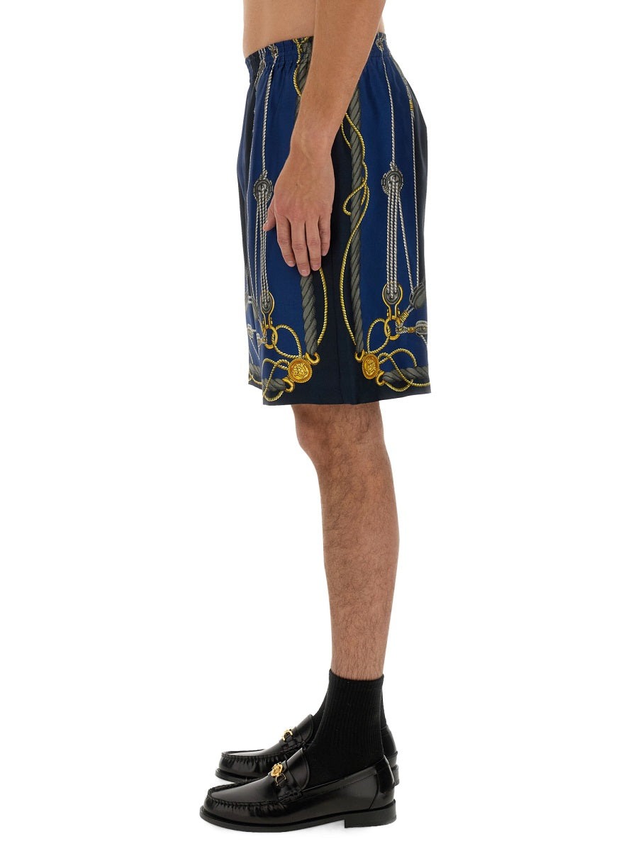 Versace Men Twill Bermuda Shorts