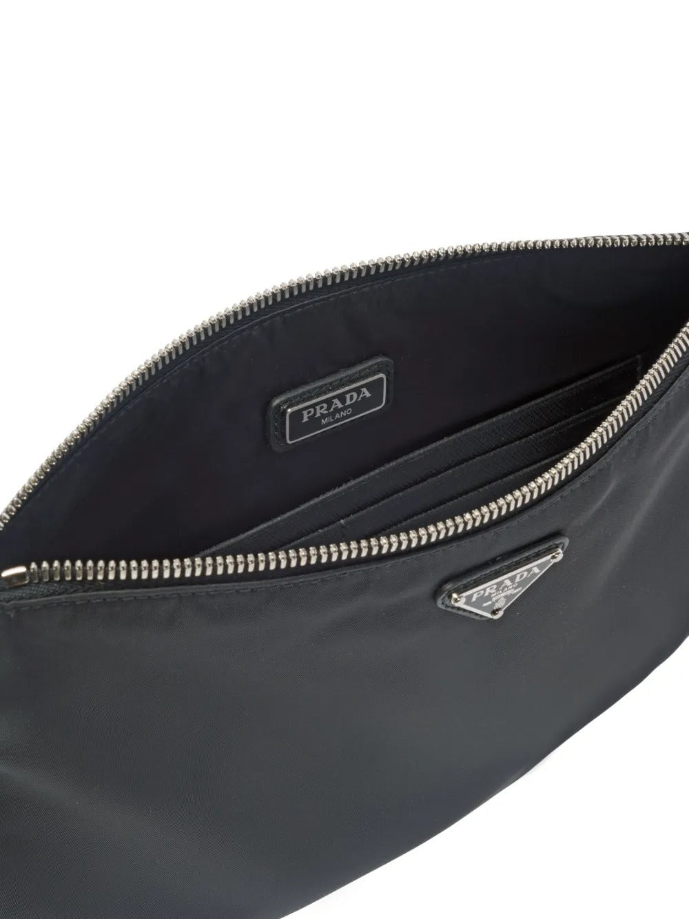 Prada Men Re-Nylon And Saffiano Leather Pouch