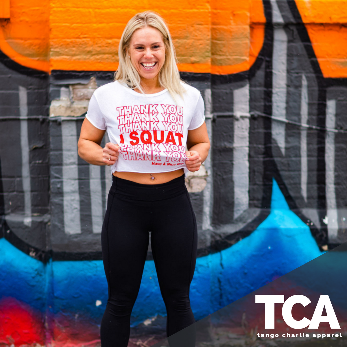Thank you, I Squat - Crop Tee