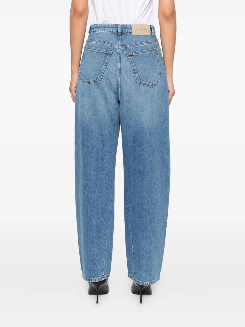 Givenchy Women Cocoon Logo-Patch Jeans