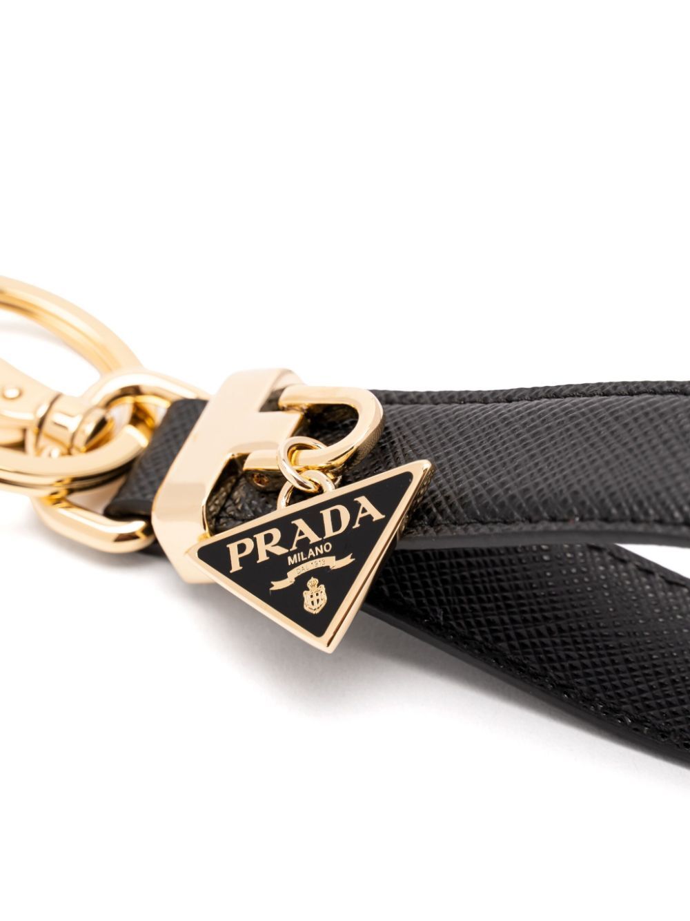 Prada Women Saffiano Leather Key Ring