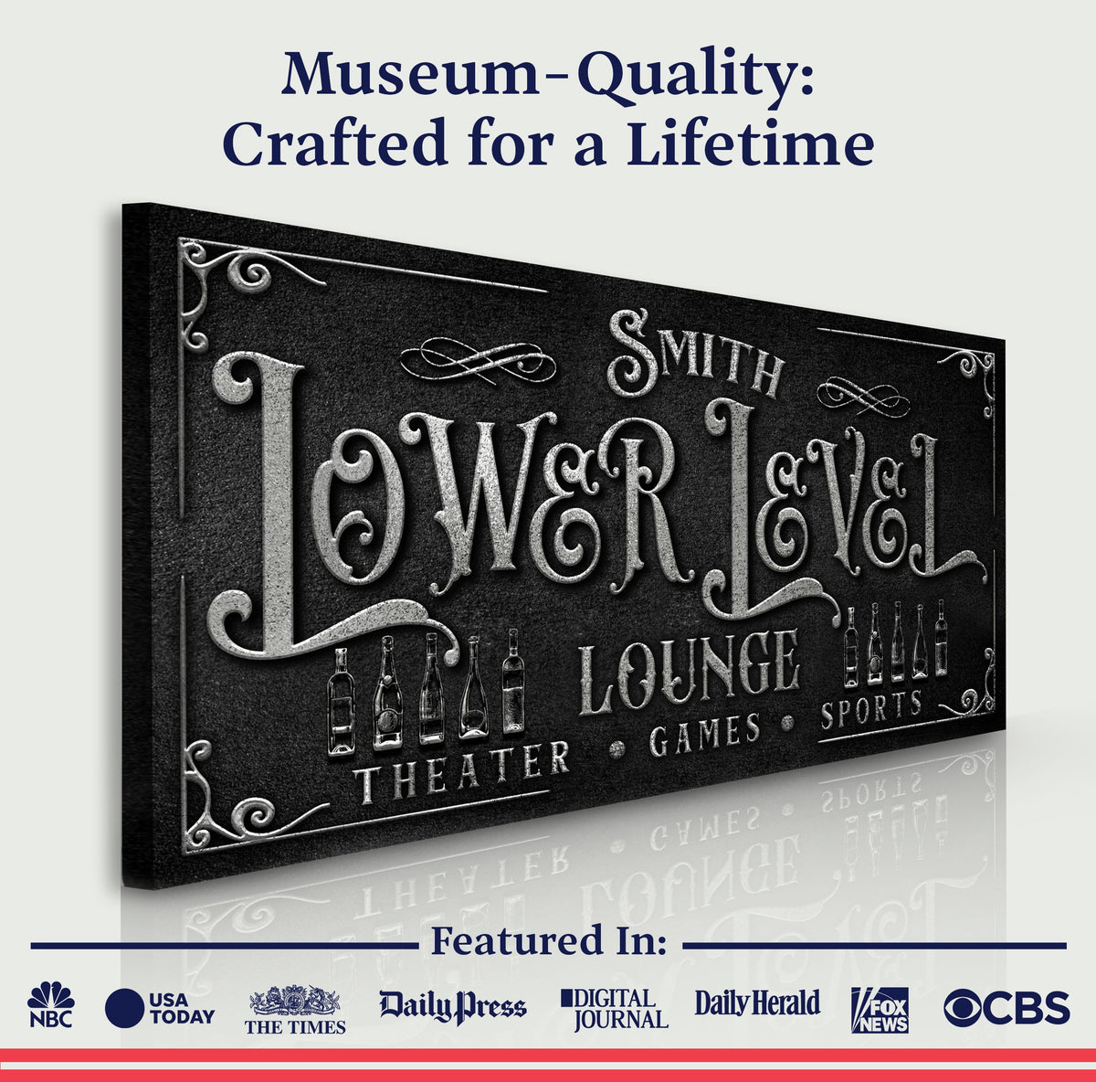 Personalized Lower Level Sign