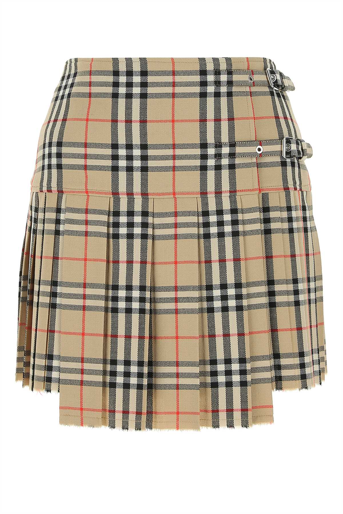 Burberry Women Embroidered Wool Mini Skirt