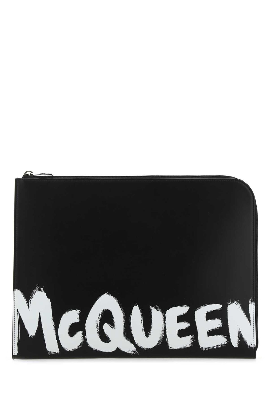 Alexander Mcqueen Men Black Leather Document Holder