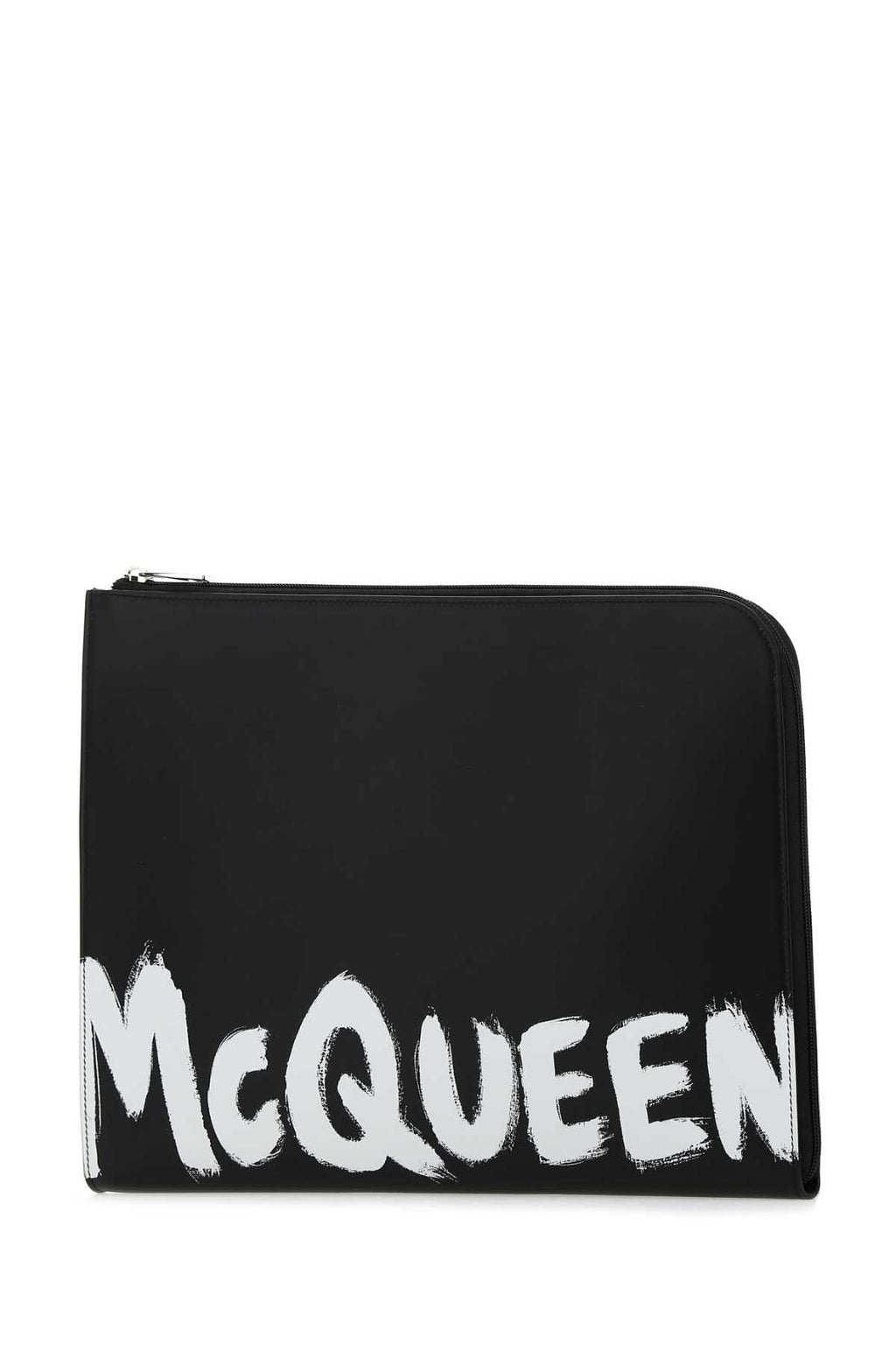 Alexander Mcqueen Men Black Leather Document Holder