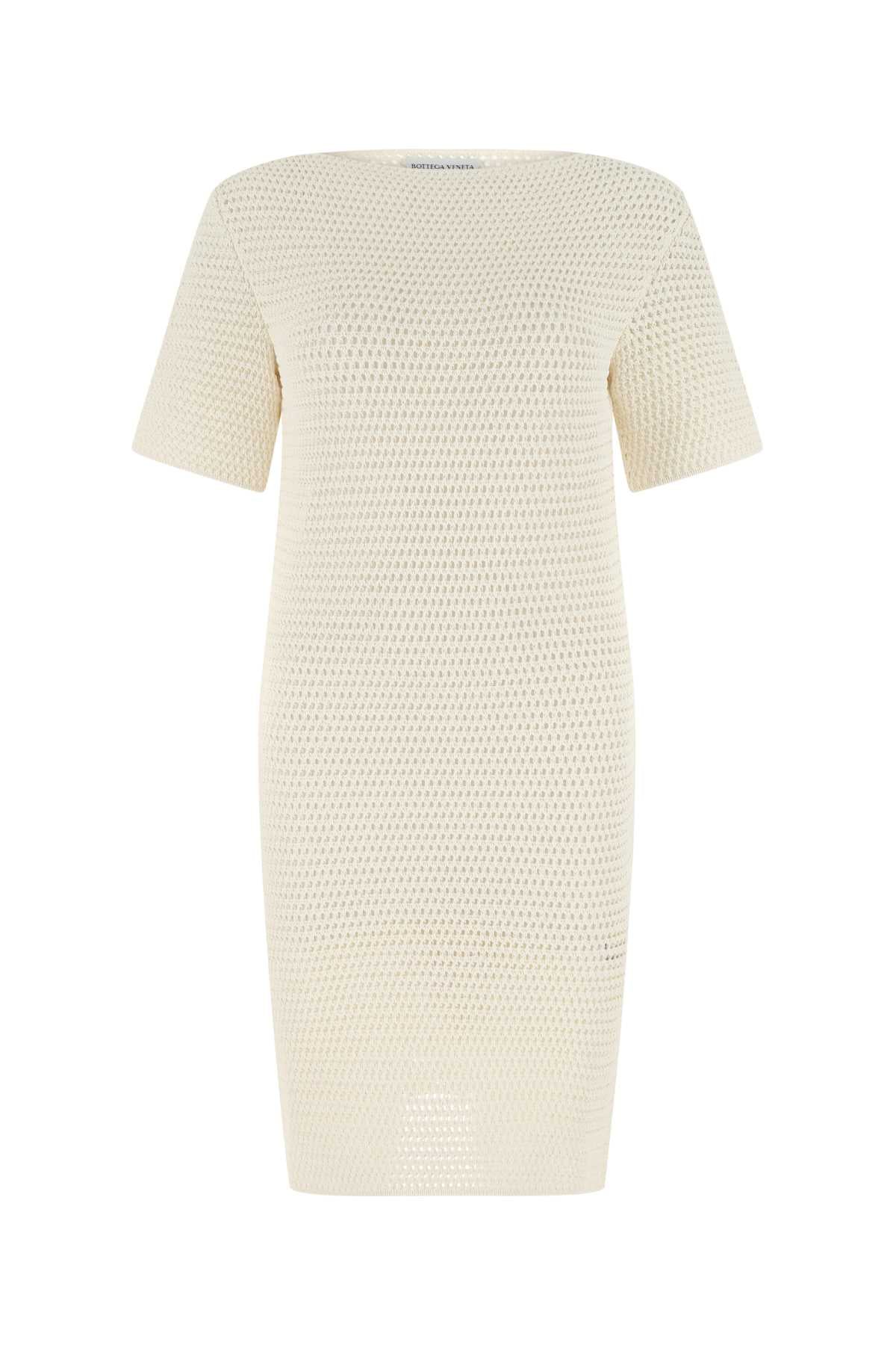 Bottega Veneta Women Ivory Crochet Dress