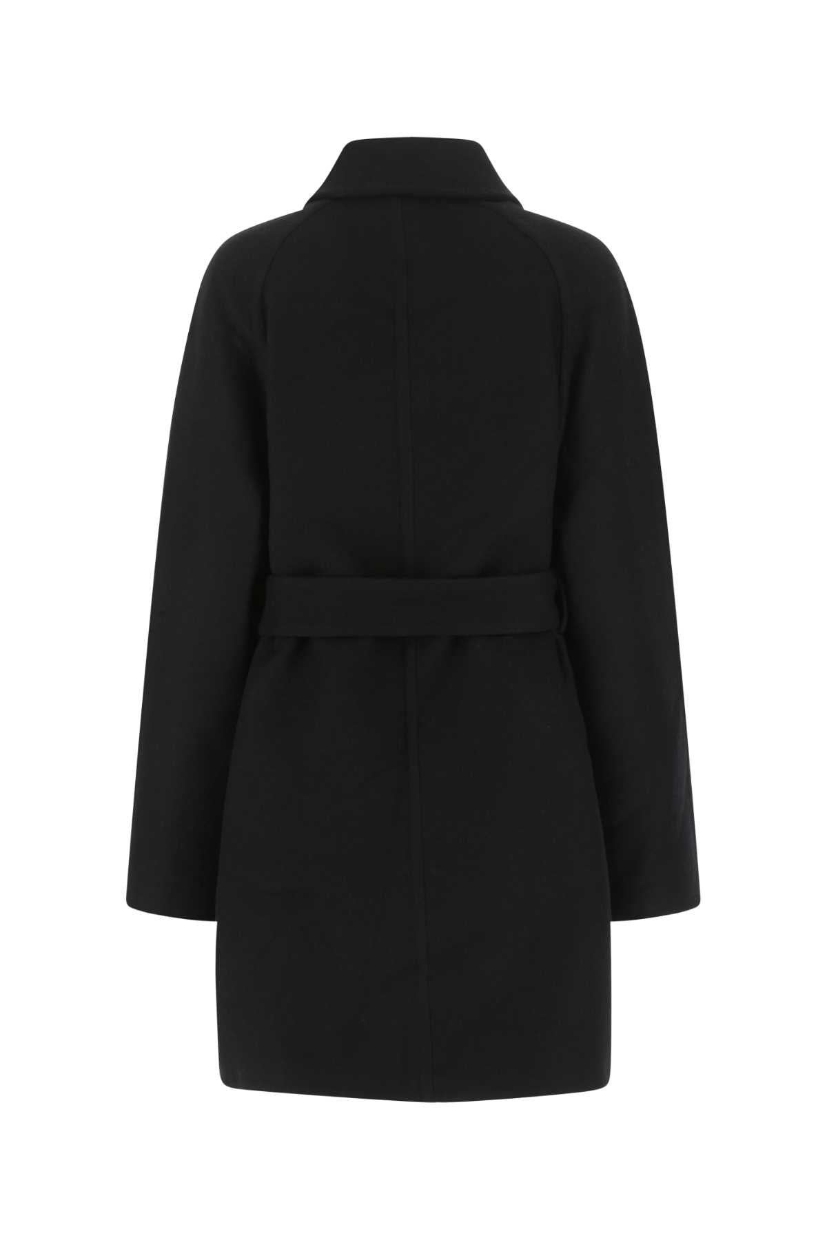 Givenchy Women Black Wool Blend Coat