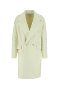 Bottega Veneta Women Ivory Wool Blend Coat