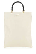 Jil Sander Women Ivory Leather Medium Shopping Bag