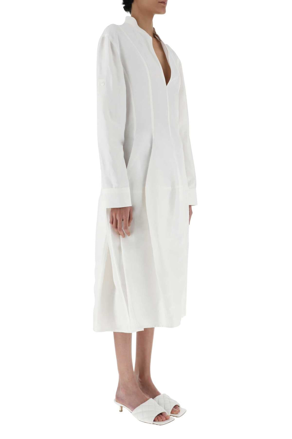 Bottega Veneta Women White Viscose Blend Dress