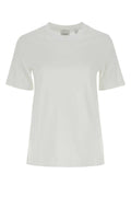 Burberry Women White Cotton T-Shirt