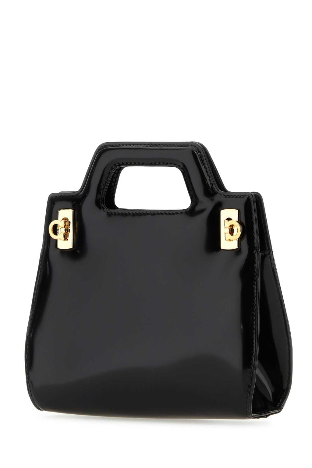 Salvatore Ferragamo Women Black Leather Mini Wanda Handbag