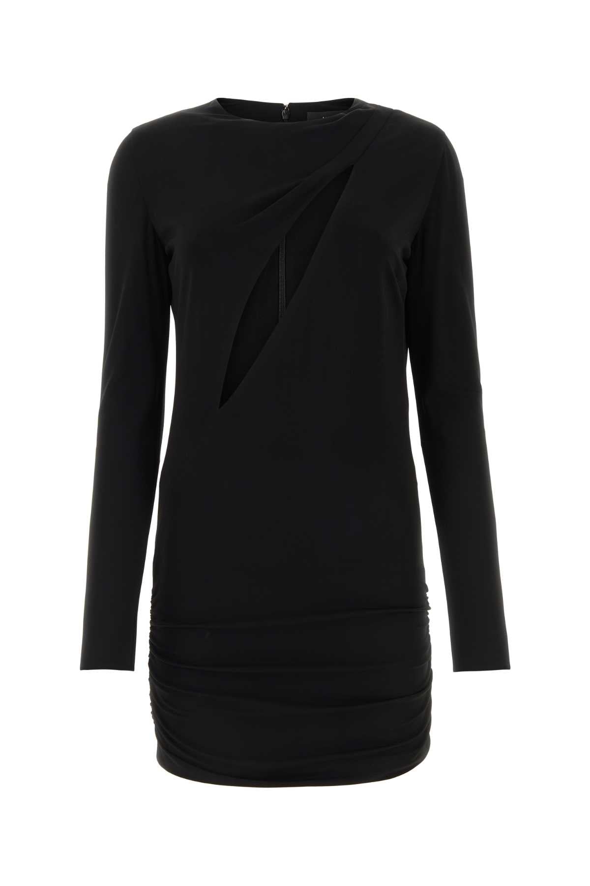 Versace Women Black Stretch Viscose Mini Dress