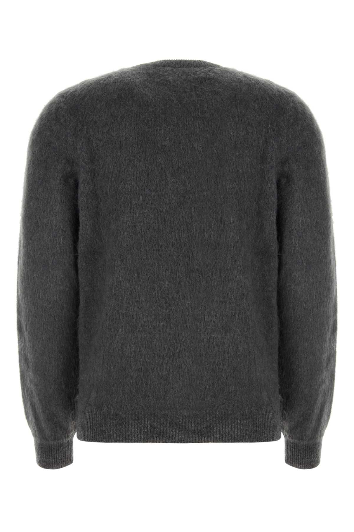 Fendi Men Embroidered Wool Blend Sweater