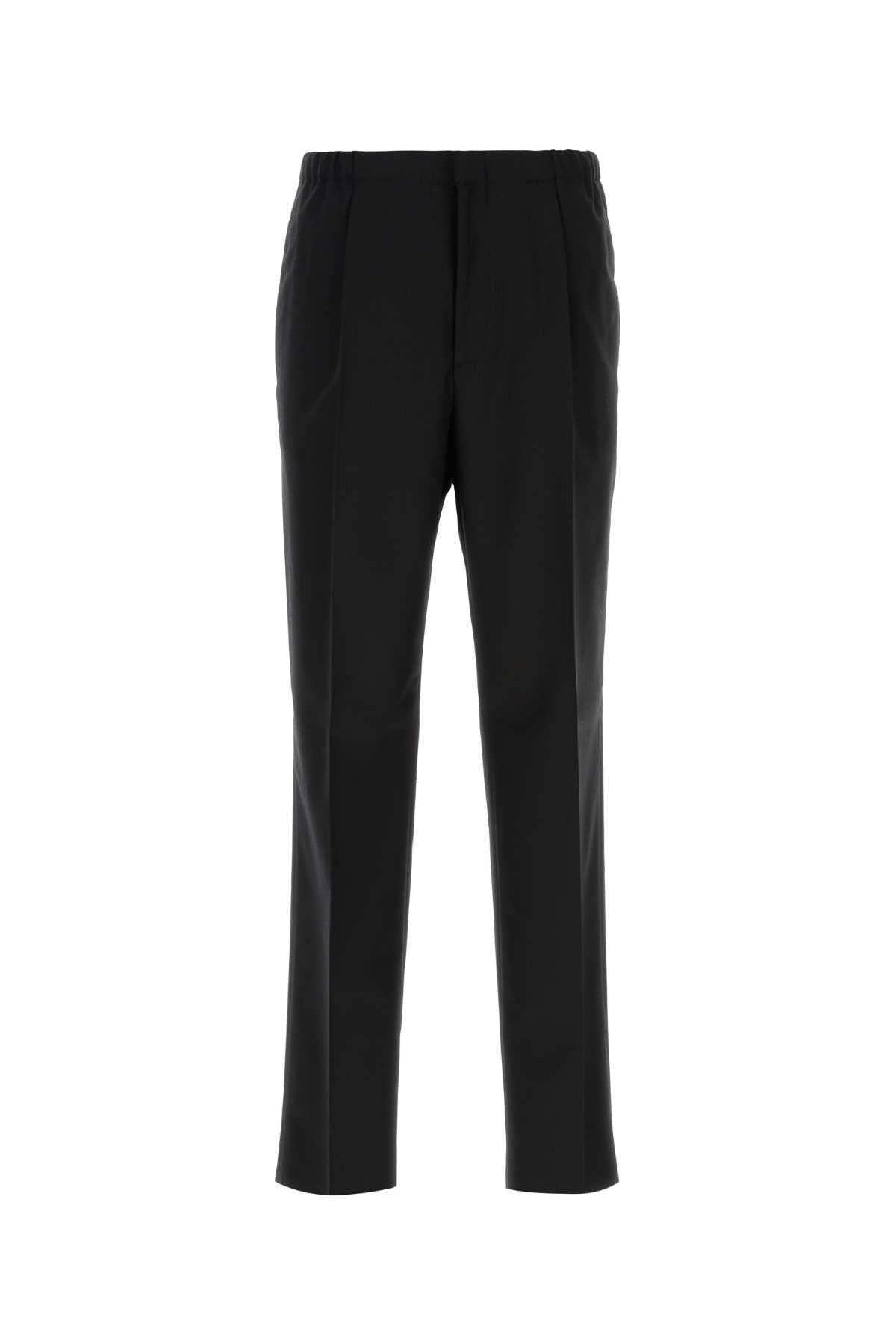 Fendi Men Black Wool Pant