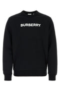 Burberry Men Black Stretch Cotton Oversize Sweater