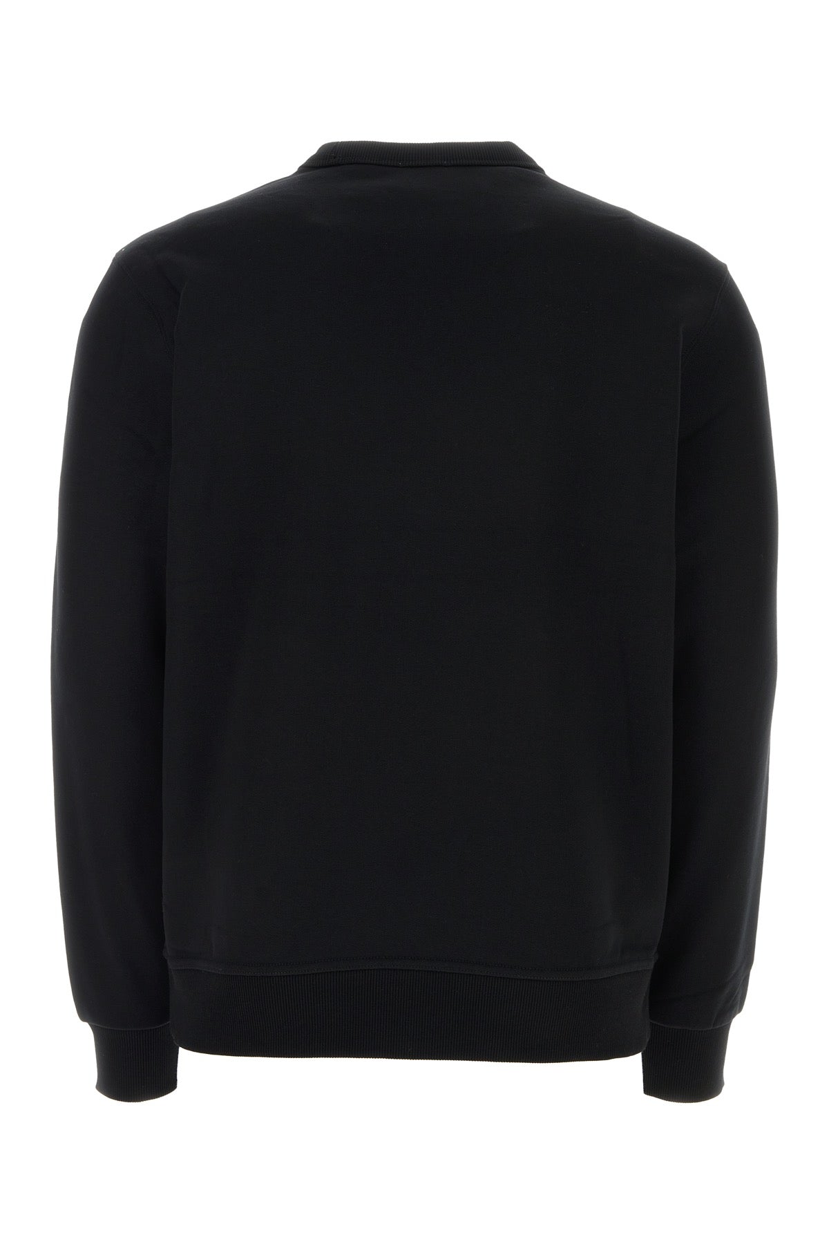 Burberry Men Black Stretch Cotton Oversize Sweater