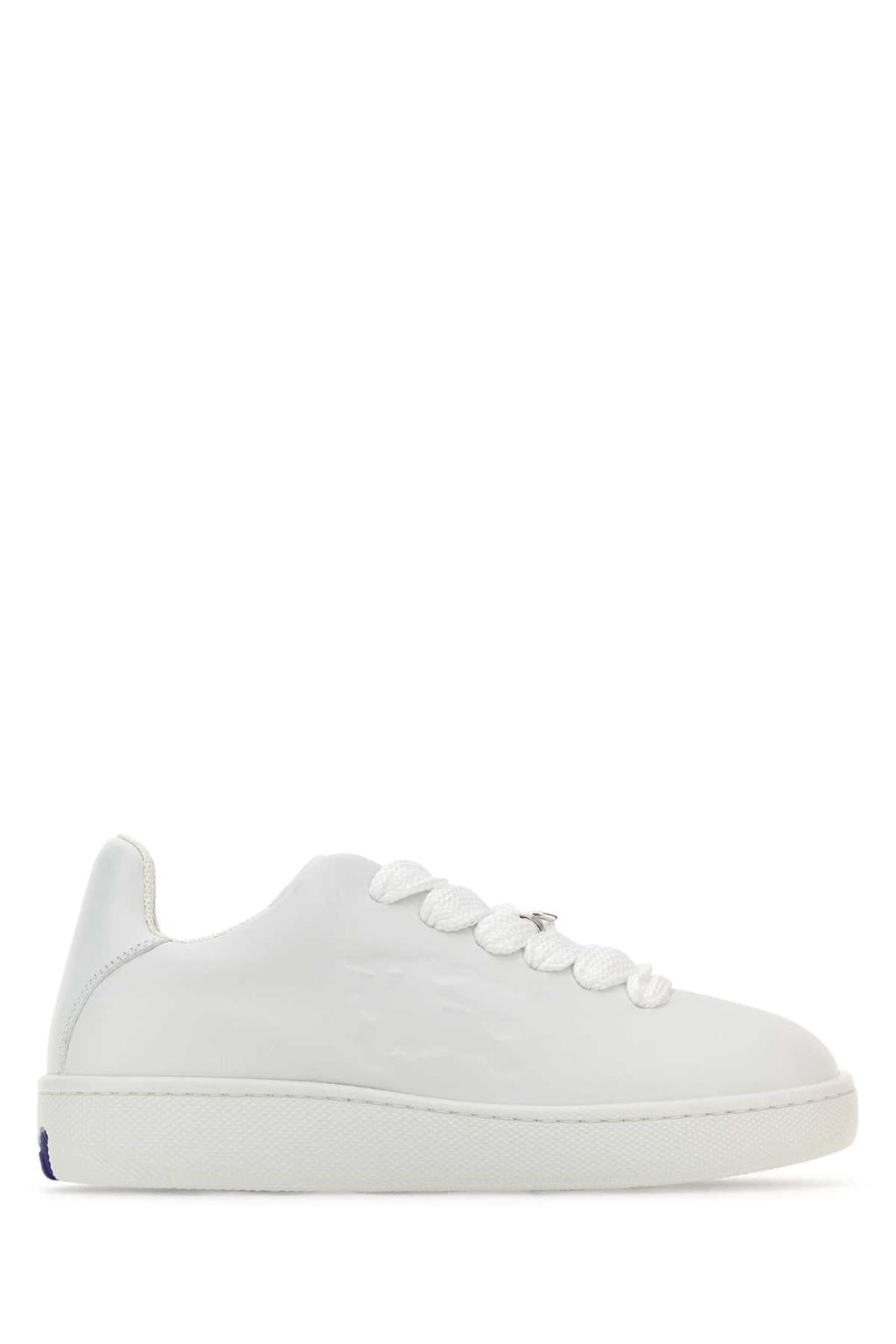 Burberry Women White Leather Box Sneakers