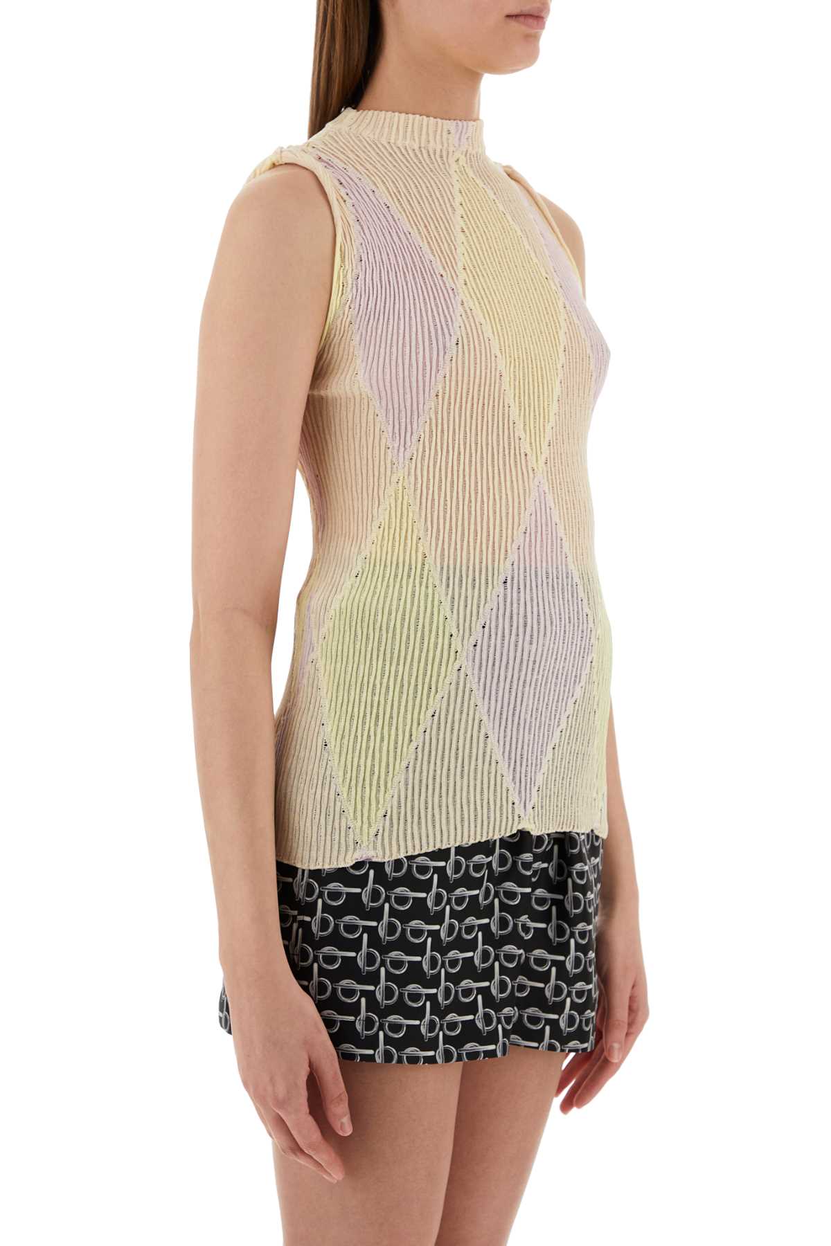 Burberry Women Embroidered Cotton Blend Top