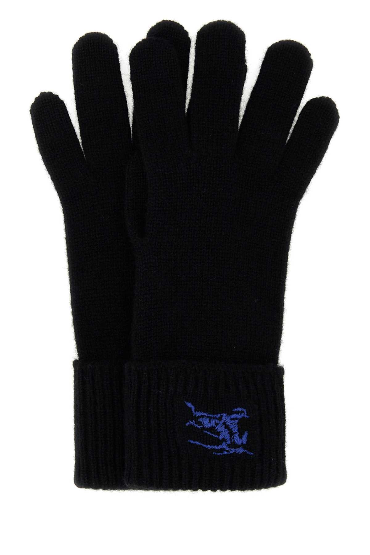 Burberry Women Black Cashmere Blend Gloves