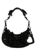 Balenciaga Women Black Satin Le Cagole Xs Shoulder Bag