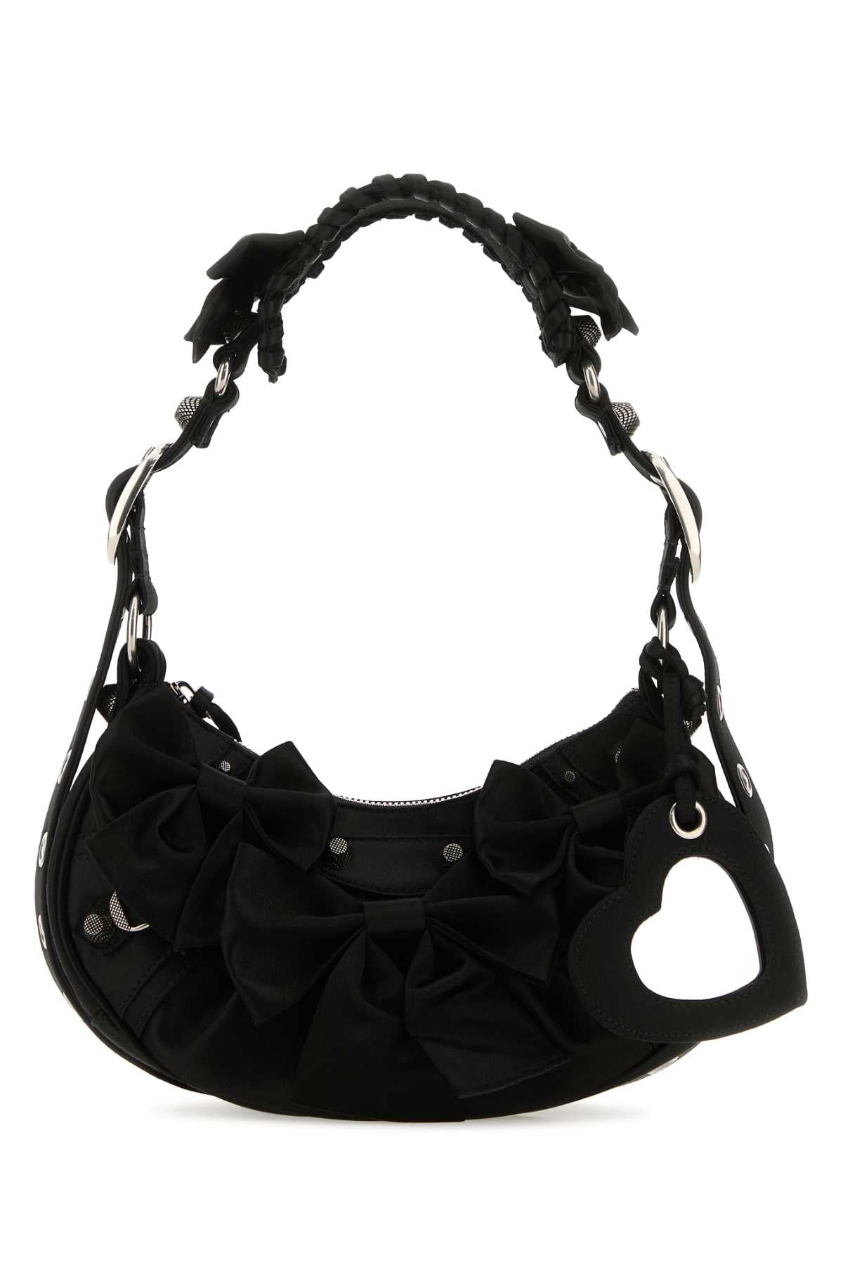 Balenciaga Women Black Satin Le Cagole Xs Shoulder Bag