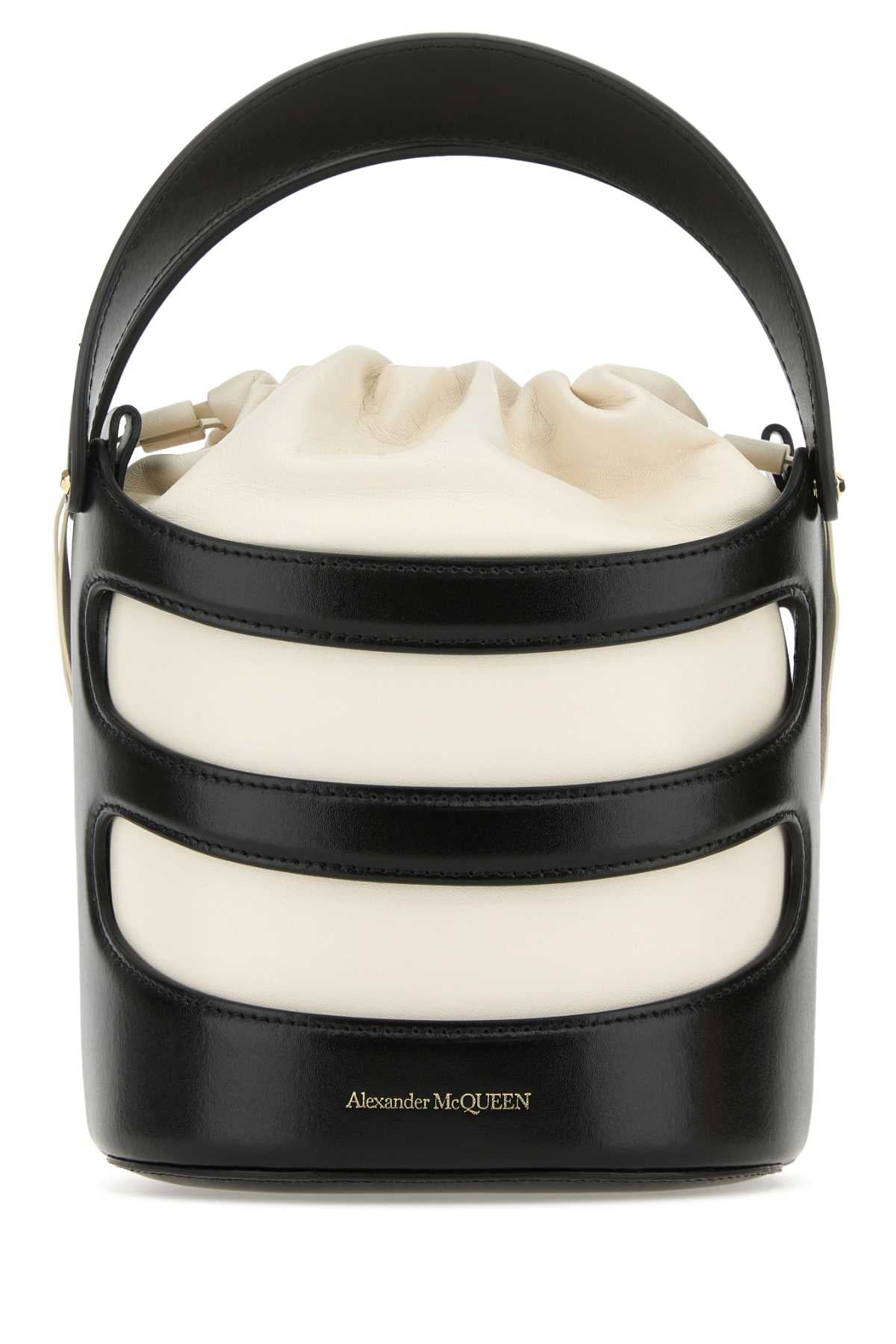 Alexander Mcqueen Women Two-Tone Leather The Rise Bucket Bag