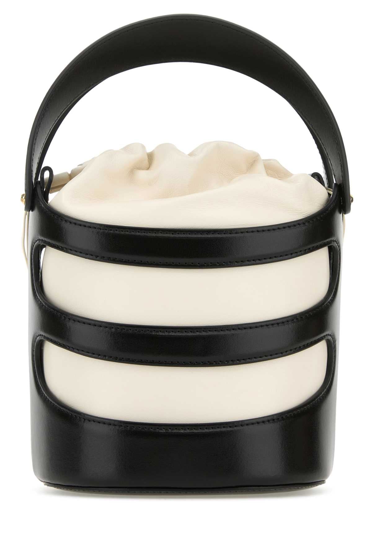 Alexander Mcqueen Women Two-Tone Leather The Rise Bucket Bag