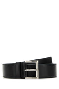 Prada Women Black Leather Belt