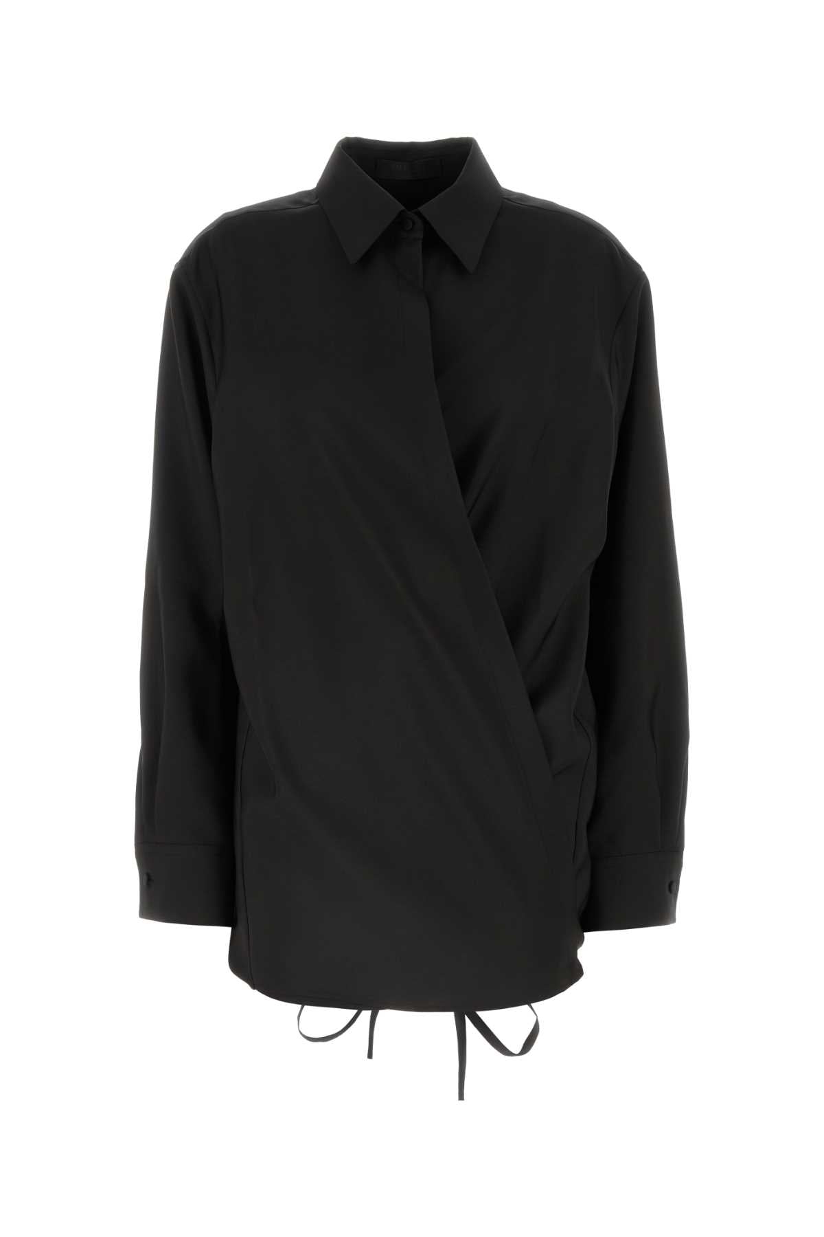 Valentino Garavani Women Black Wool Blend Shirt