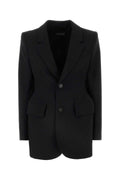 Balenciaga Women Black Wool Blazer