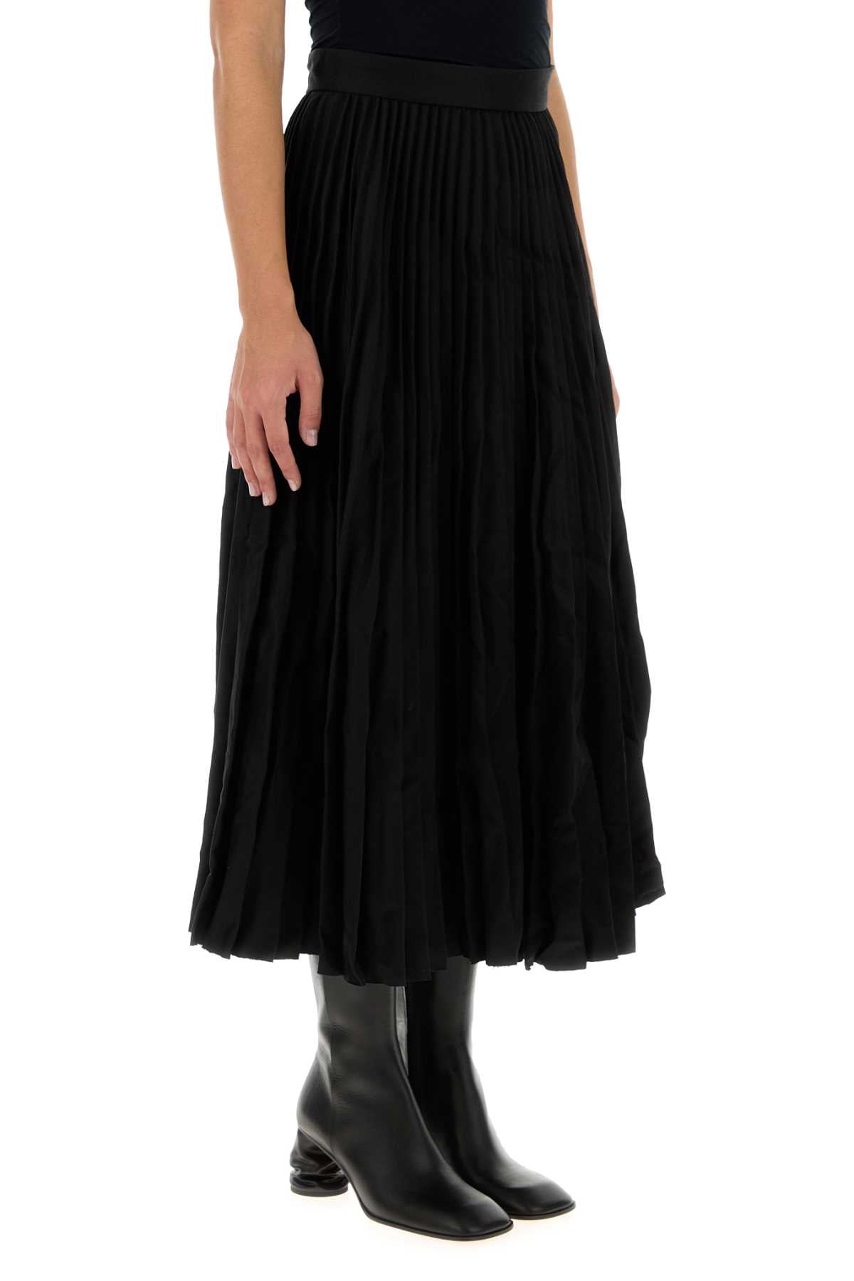 Balenciaga Women Black Wool Skirt